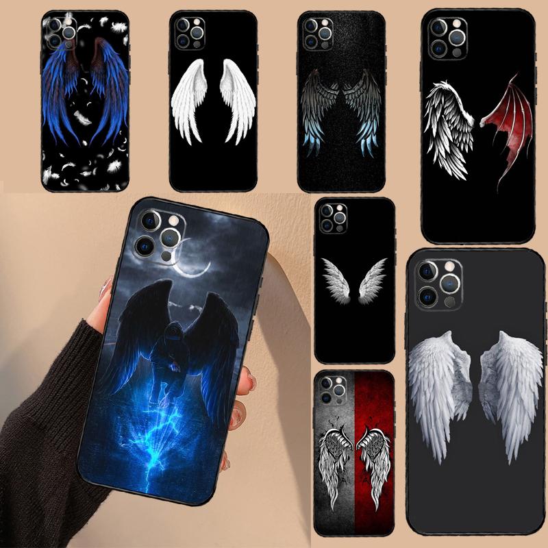 Крылья Ангел Дьявол Мягкий Чехол Для Samsung Galaxy S21 S22 S23 S24 S25 Ultra S9 S10 Plus S20 FE S24 FE Чехол для Телефона