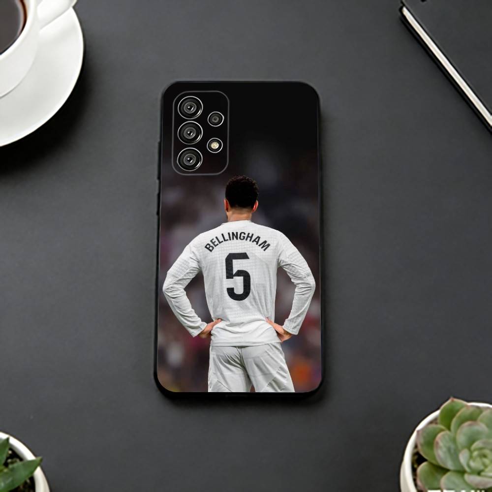 Чехол для телефона J-Jude Football B-Bellingham для Samsung S25,S24,S21,S22,S23,S30,Ultra,S20,Plus,Fe,Lite,Note,10,Черная крышка