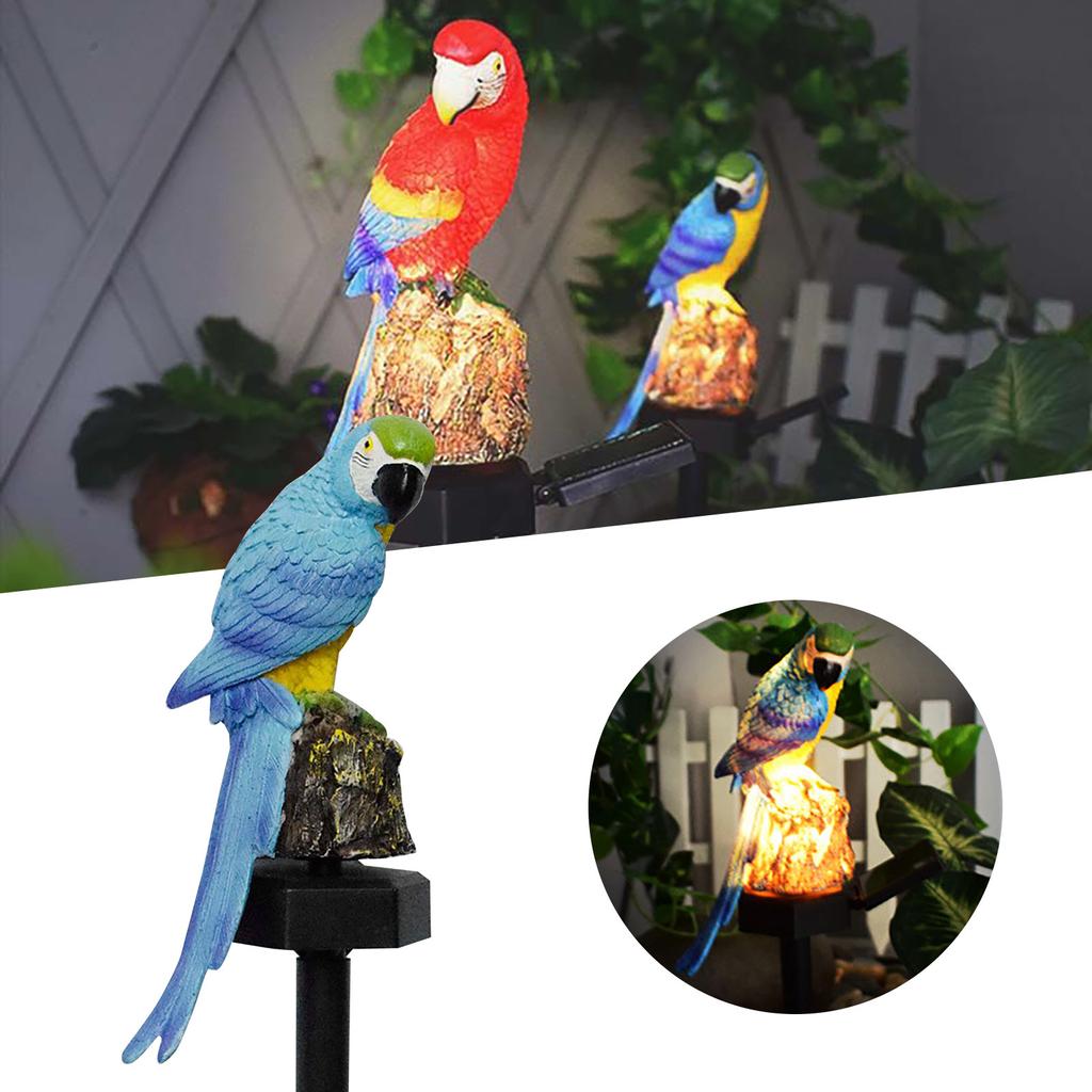 Garden Decoration Resin Parrot Solar light Garden Light