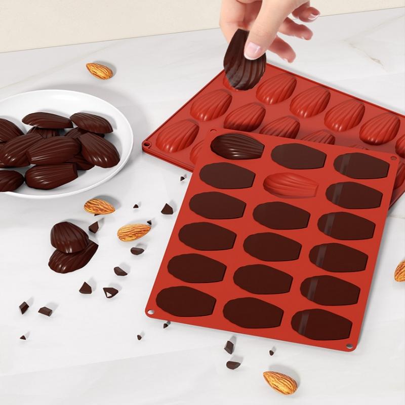 18 ячеек Мини Пищевой Силиконовый Форма для Мадленок Форма для Печенья DIY Ракушка Форма для Выпечки Кухонные Аксессуары для Выпечки