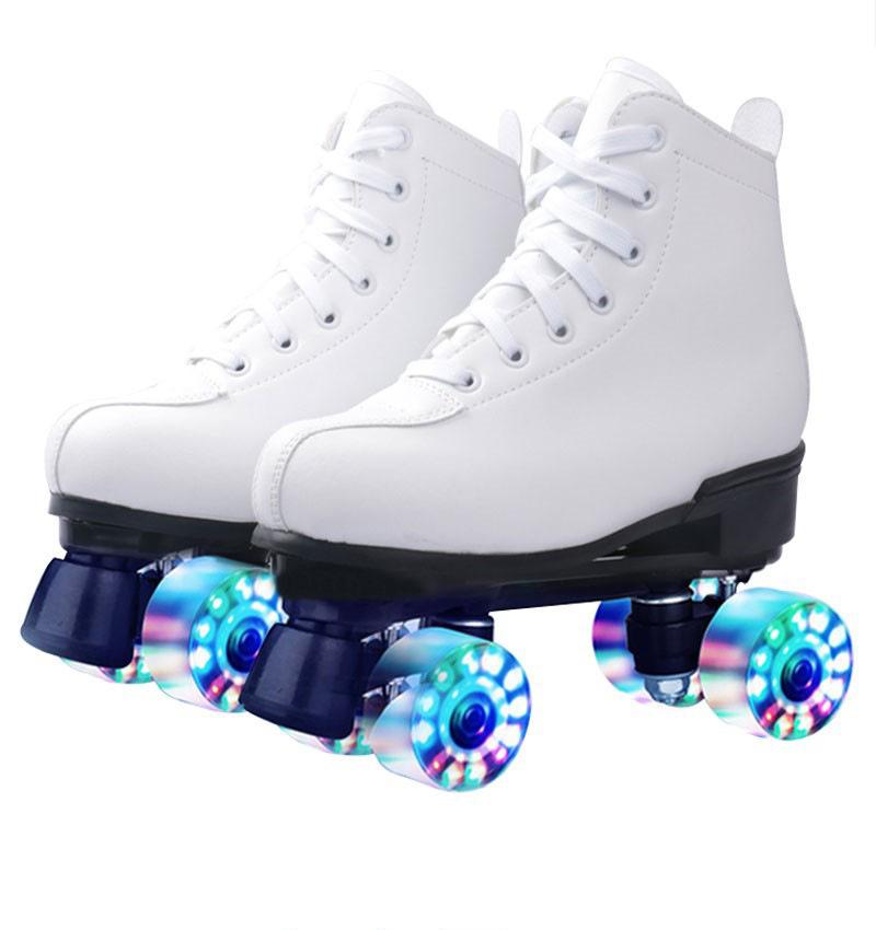 Skates Adult Double Row Roller Skates Adult Four Roller Skates Children Full Set of Beginner Men and Women Roller Skates