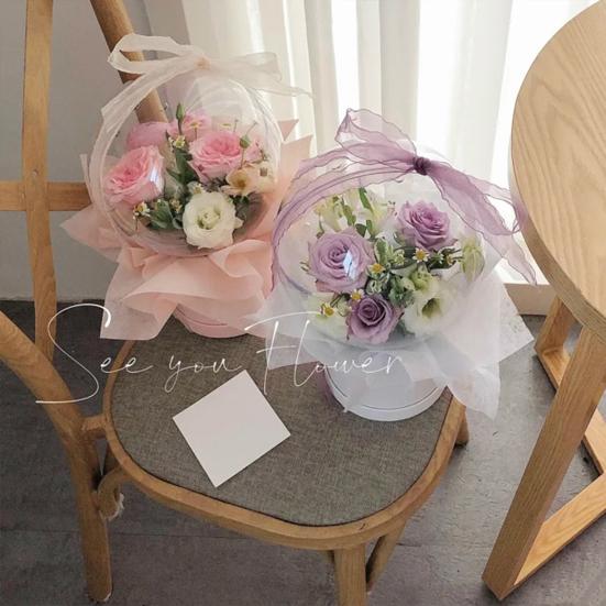 3 шт., набор коробок для упаковки цветов, круглая цветочная коробка, элегантная коробка «сделай сам», свадебное украшение на день Святого Валентина