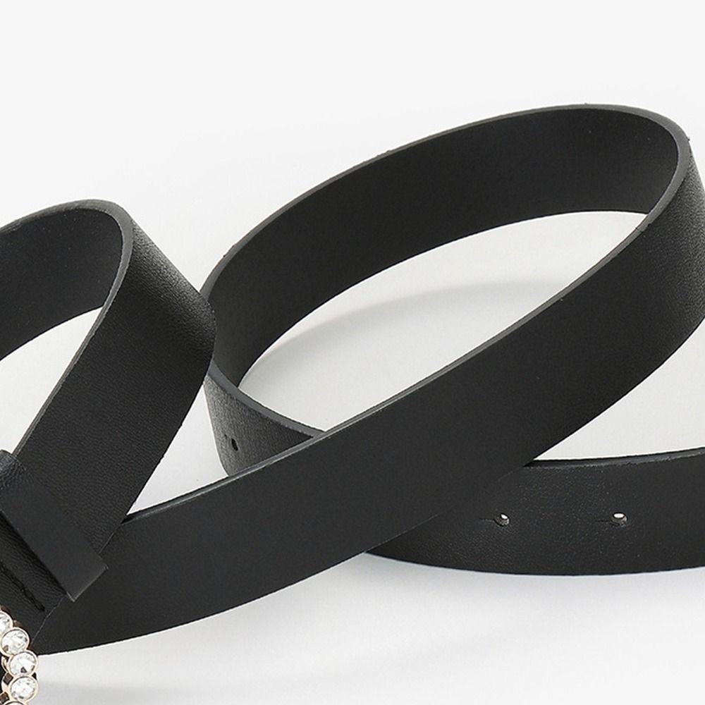 Юбка Брюки Пояса Два Круга Бриллиант Кожаный Ремень Двойная Кольцевая Пряжка Пояс Дамские Платье Ремни