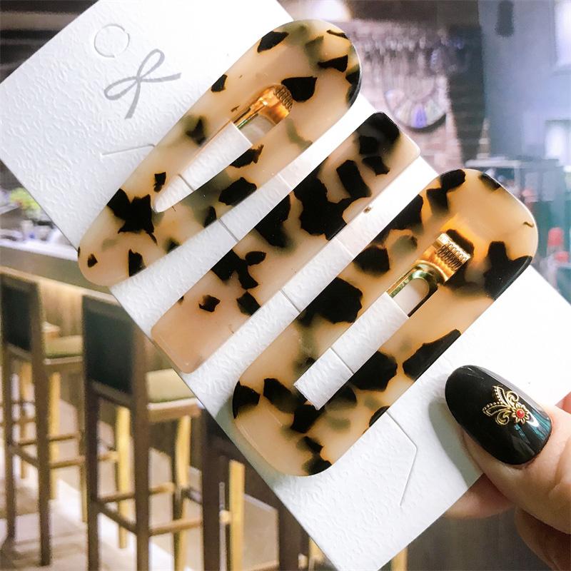 Корейский модный красочный ацетатный комплект из 3 шт./компл., набор заколок для волос, шпилька для женщин и девочек, заколки, аксессуары, ювелирные изделия, заколка для волос, головной убор