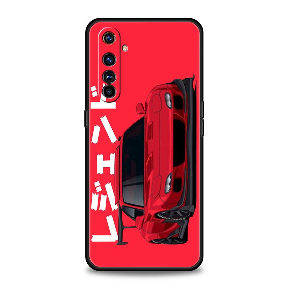 Спортивный автомобиль JDM Tokyo Drift Чехол для телефона Realme GT Neo 2 3 3T Для Realme 10 9 8 5G 7 6 GT2 Pro Plus 9i 8i C21 C11 C25 C35 Чехол