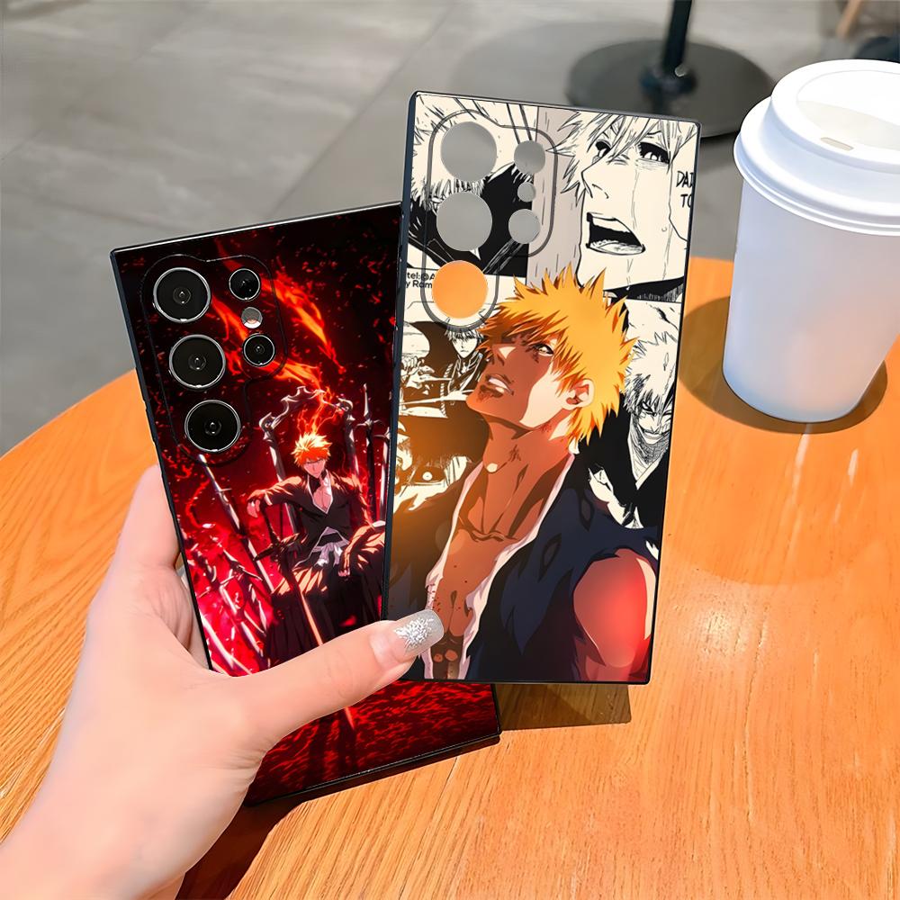Чехол для телефона BLEACH Аниме для Samsung S25 Ultra S24 S23 Fe S22 S20 S21 Plus A54 A34 A53 A16 Задняя крышка