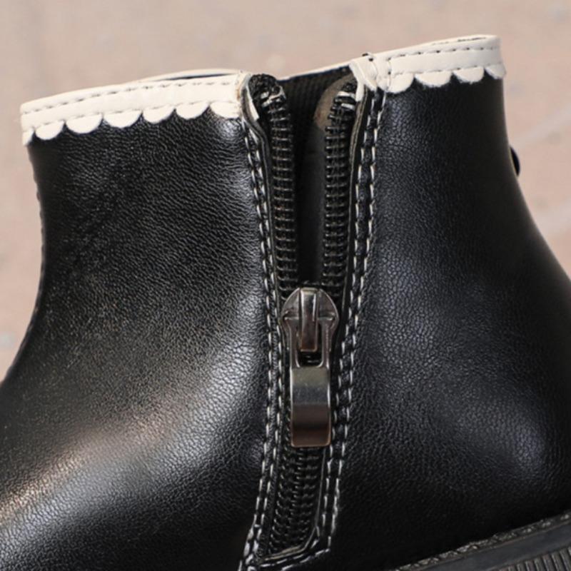 Детские осенне-зимние новые модные сапоги для маленьких девочек, детские бархатные хлопковые сапоги для принцессы