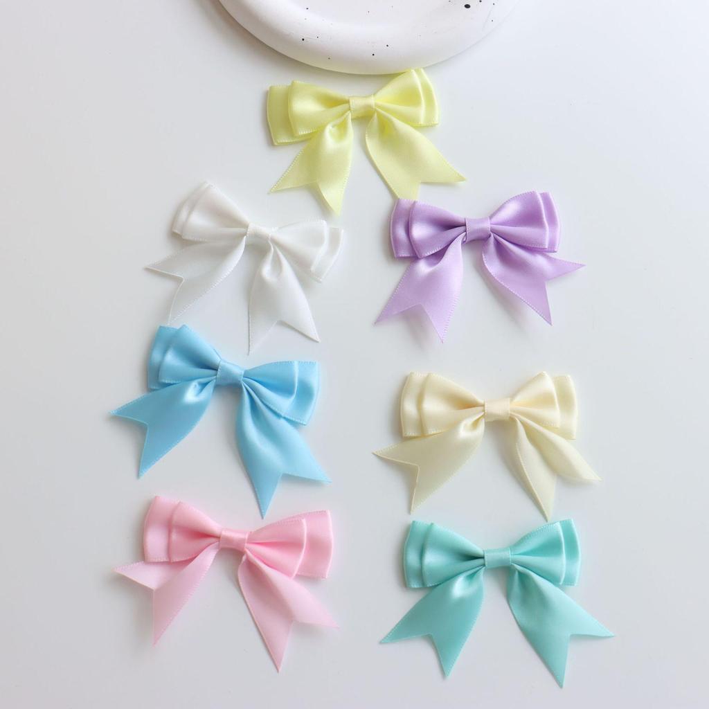 Double-Layer 8-Minute Polyester Swallowtail Ribbon Waist Bow and Headdress Accessory