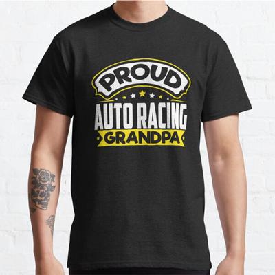 Плюс размер S-3XL Спортивная футболка с принтом Grandpa Auto Racing Grandpa Мужские топы Модная одежда Футболки