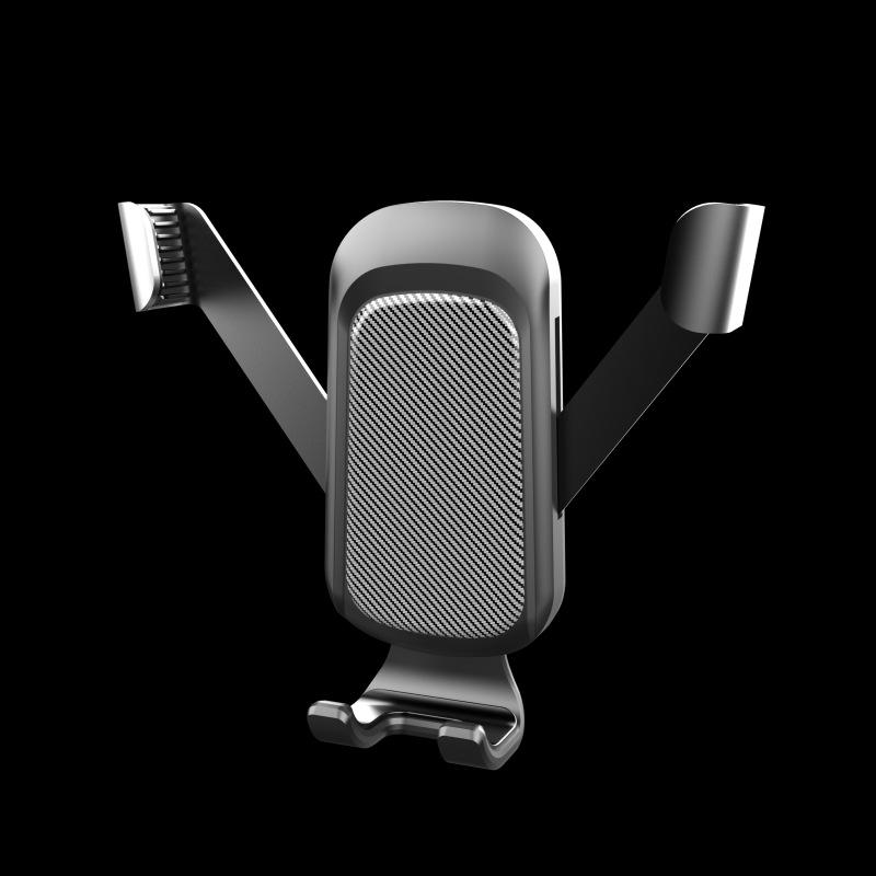 Треугольный гравитационный держатель для телефона в автомобиль с бесшумным механизмом для круглых воздуховодов