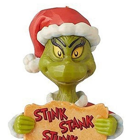 5 Pcs Green Elf Christmas Ornaments Acrylic Green Elf Christmas Tree Hanging Decoration for Holiday Party Decoration