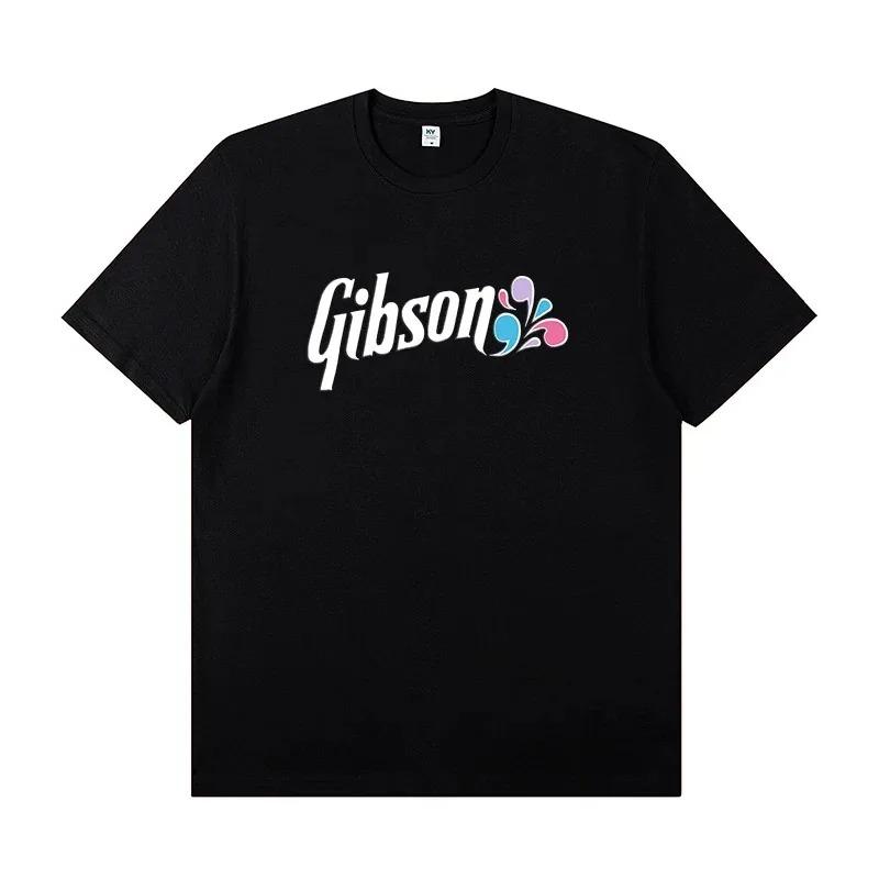 Новая коллекция Slash Gibson Les Paul Стильный и повседневный Высококачественный Графическая печать Круглый Хлопок Самый продаваемый Круглый вырез мягкий