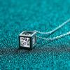 New Real S925 Sterling Silver 1ct Moissanite Pendant Necklace for Women Party Fine Jewelry Diamond Neck Chain Necklaces Gift