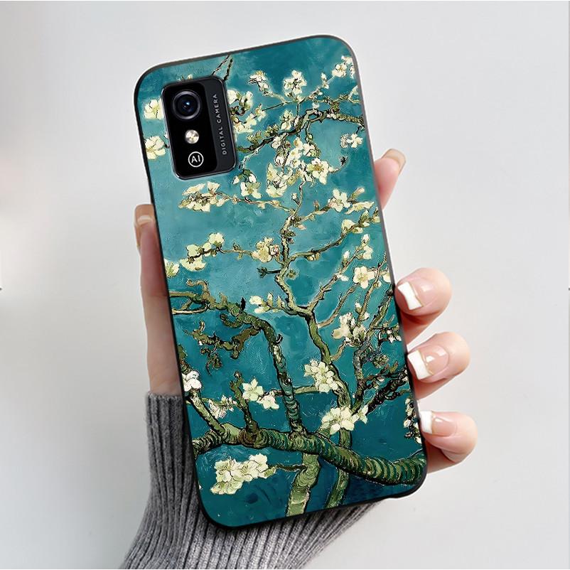 Printing Pattern Case For ZTE Blade L9 Soft Silicone Black Shell Cover Cute Flower Cartoon Casing