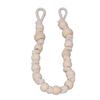 Boho Curtain Tiebacks Bohemian Style Durable Wood Rope Wide Application Curtain Holdbacks for Curtain Towel Paper Beige