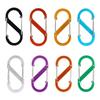 Aluminium Alloy S Type Carabiner With Lock Large Size Keychain Hook Anti-Theft Outdoor Camping Backpack Buckle Key-Lock Tool.