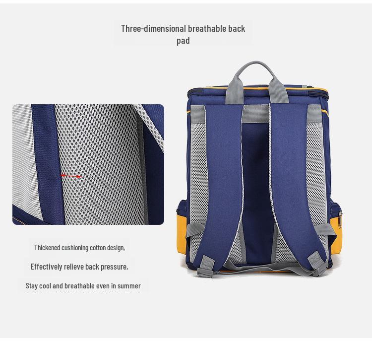 Дышащий рюкзак для домашних животных с двумя плечами - большая вместительная сумка из ткани Оксфорд для кошек и собак