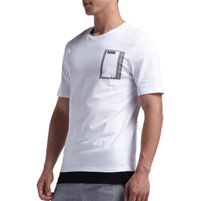 PUMA T Shirts Men's Crew Neck Moderate Straight Fit 853172-02