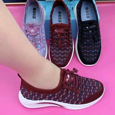 Женская прогулочная обувь из сетки, легкие кроссовки на мягкой подошве, универсальная повседневная обувь, дышащая обувь