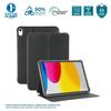 Coque Éco-conçue pour iPad Air 11'' 2024 (M2), Étui Protection Antichoc avec Rabat Intelligent Veille/Réveil Automatique, Noir