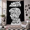 Wall TapestryArctic Monkeys Art Hanging Cloth Decorative Background Cover for Room Decoration