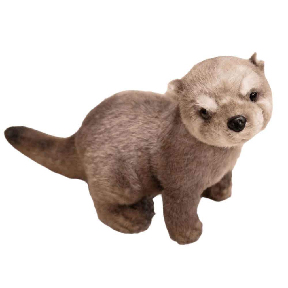 PP Cotton Brown Otter Plush Toy Soft Simulation Otter Toy Doll Decorate Present