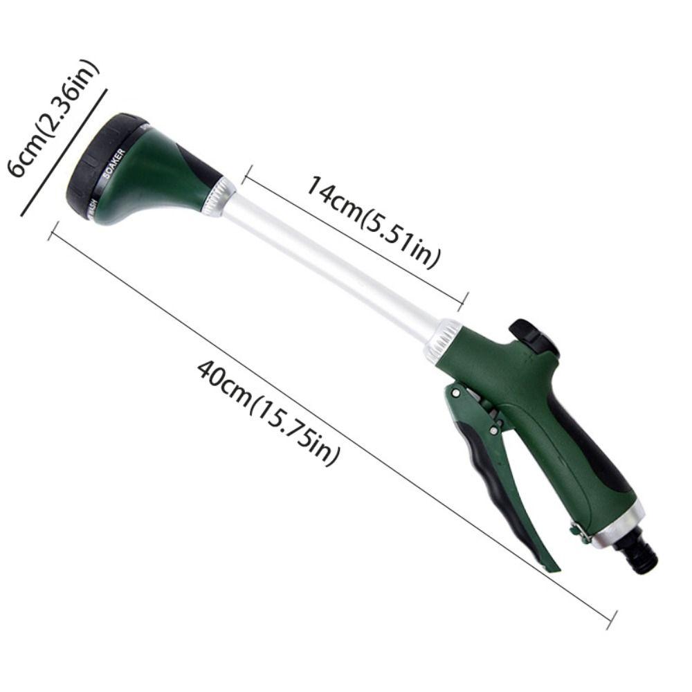 Садовый шланг с длинной ручкой, распылитель-лейка, удобная рукоятка, 5 режимов распыления, опрыскиватель для полива, эргономичный дизайн, прорезиненная рукоятка