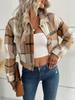 Осенне-зимняя новая европейская и американская женская клетчатая рубашка с длинными рукавами 8301