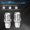 TUOLNK Мини UHF на SMA Коаксиальный Адаптер SMA Штекер на Мини UHF Разъем ВЧ Коаксиальный Разъем для Беспроводной Антенны 2 шт.
