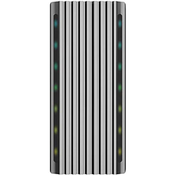 AISENS Caja EXTERNA Disque dur SSD M.2 SATA NVME ASM2-RGB011GR USB 3.2 GEN2 SIN TORNILLOS