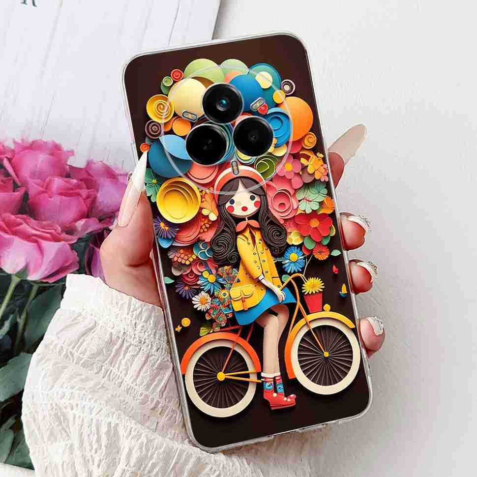 Чехол для Realme 14 Pro 5G RMX5056 Новый модный стиль Мягкий силиконовый чехол из ТПУ для Realme 14Pro+ 14Pro Plus 5G RMX5051 Защитный корпус-бампер
