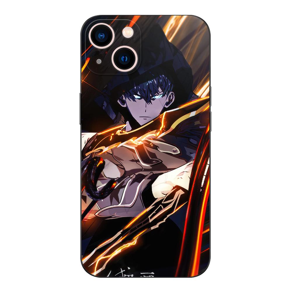 Черный ТПУ Чехол Для OPPO Reno 7 7Z 8 Lite 4G 5G PRO F11 F17 F15 F19 F19S F21 solo leveling Sung-Jin-Woo