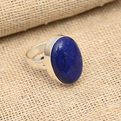 Ювелирные изделия из стерлингового серебра 925 пробы с красивым лазуритом и драгоценным камнем ручной работы