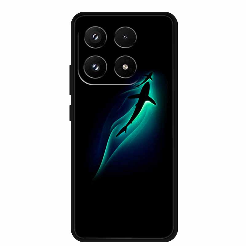 Для Xiaomi 17 Чехол Мультяшный Черный Силиконовый Роскошные Чехлы для Телефона для Xiaomi17 Ударопрочные Мягкие Чехлы для Xiaomi 17 5G TPU Funda Capa