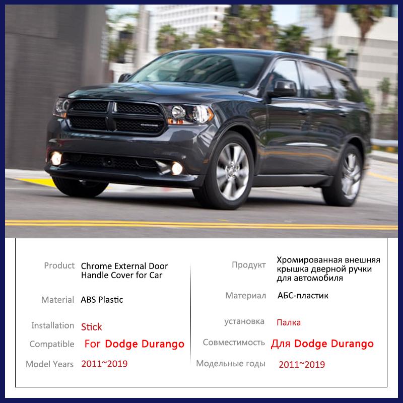 Для Dodge Durango MK3 WD 2011 ~ глянцевый черный умный чехол для дверной ручки, стильная наклейка, отделка, защитные аксессуары для автомобиля 2012