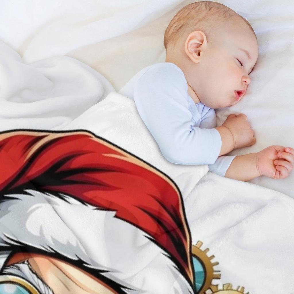 Steampunk Santa Claus Face Steam Punk Christmas Xmas Throw Blanket Moving wednesday for sofa Blankets For Sofas Blankets