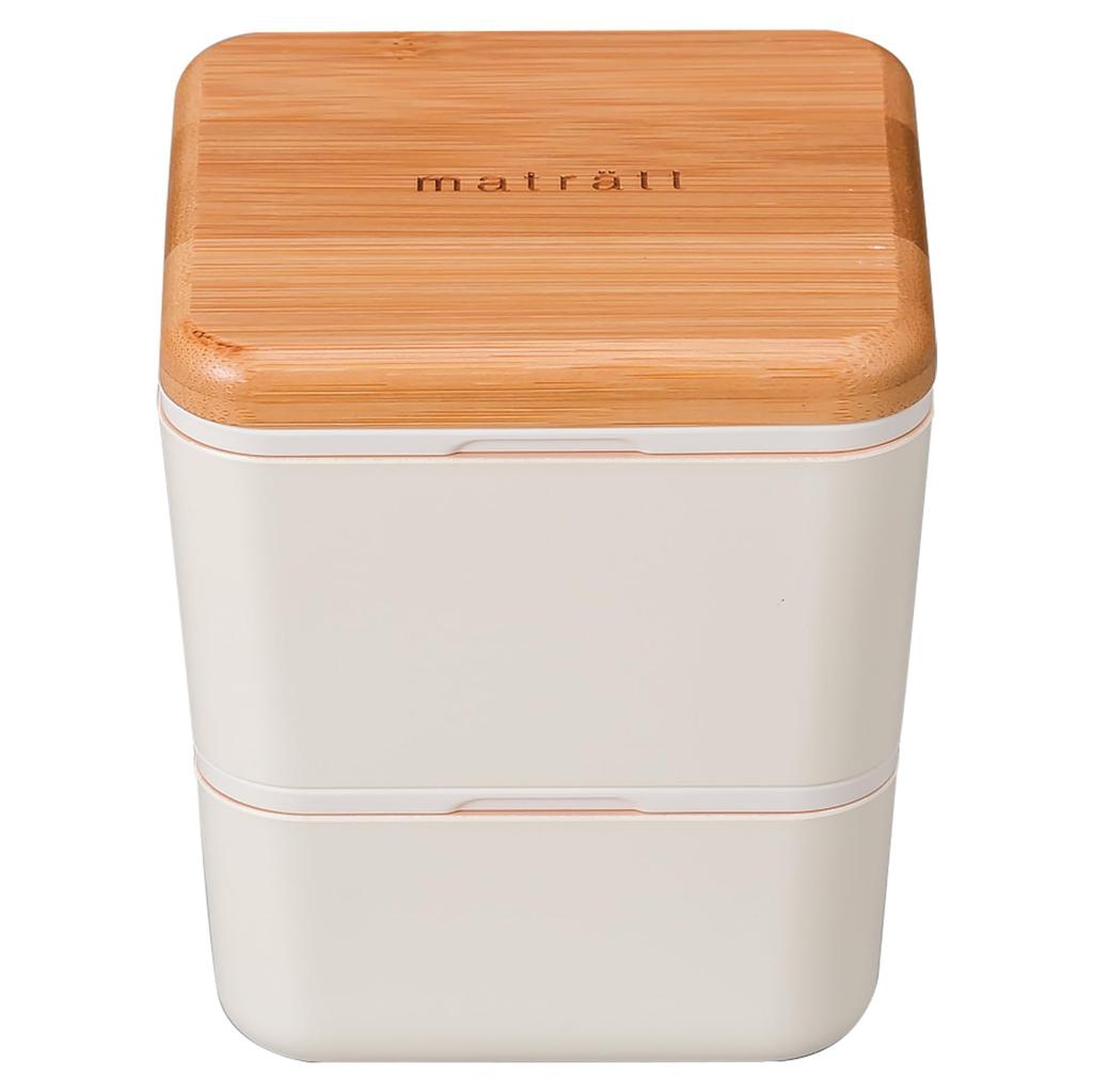 Masakazu Mosle Square Nest W10 D10 H11 27423 Lunch, Ivory, Size Approx.