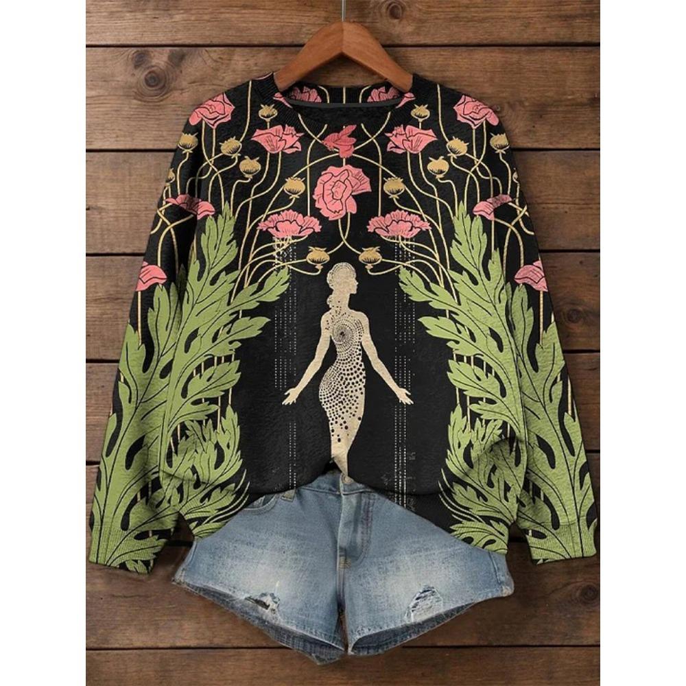 Женская толстовка с принтом «Kawaii Cat» с 3D-принтом, круглым вырезом и длинными рукавами, летняя повседневная женская одежда, уличная одежда 2000 года