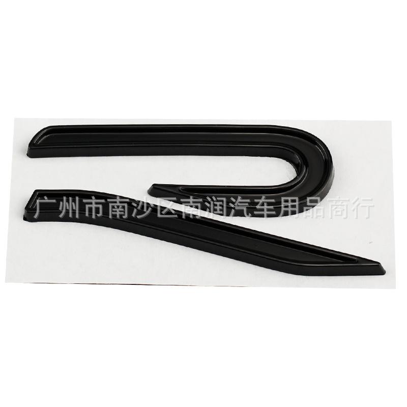 RSQ1 VW 2026 Hot New R Emblem Car Metal Body Tail Trunk Sticker Car Grill Badge Emblem For Volkswagen VW GTI Rline Polo Golf MK8 Toua
