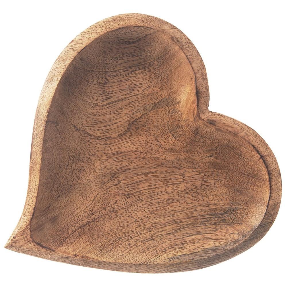 Wooden snack plate MANGO 25x25 cm