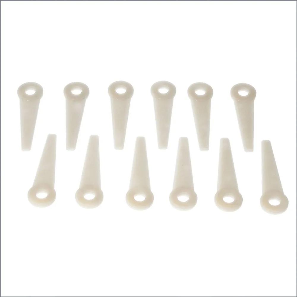 24pcs Universal Plastic Trimmer Blades Compatible with Stihl PolyCut 6-3 20-3 10-3 41-3 Lawn Mower Replacement Parts for Garden Tool Maintenance