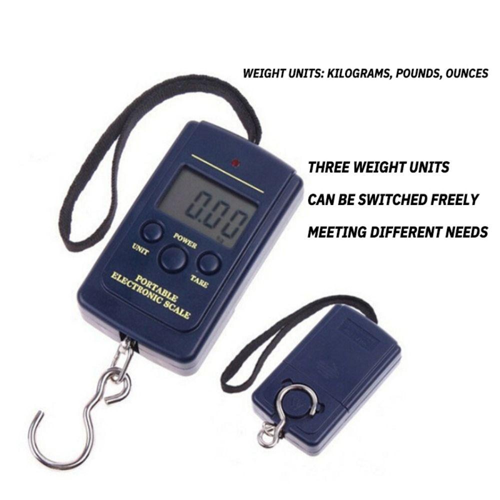 Цифровые электронные весы без подсветки с подвесным крюком, весы для багажа, рыбалка