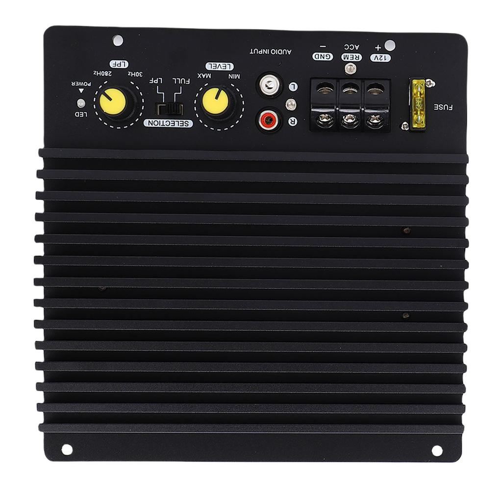 Плата автомобильного усилителя 12 В 600 Вт высокой мощности из алюминиевого сплава Автомобильная плата усилителя сабвуфера с открытым басом для автомобиля