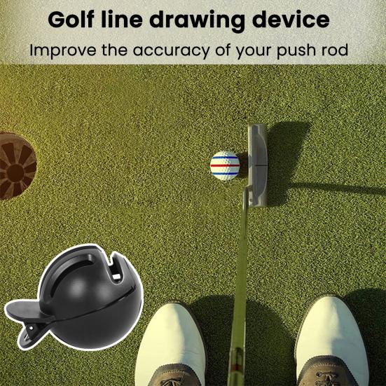 Golf Ball Line Drawing Tool Clip Triple Line Drawing Stencil Ball Liner Marker Template Portable