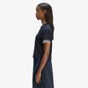 Fred Perry [Женская] Футболка с ярким воротником и манжетами - Темно-синяя Afpf2612179-608
