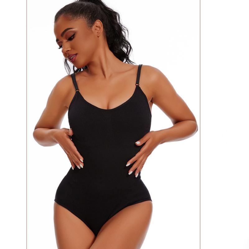 Fashion Women One Piece Body Shaping Clothes Women's Abdominal Pants Open Shift Hip Lifting Shaping Sling Underwear Elastic Bodysuit