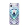Чехол - Maniacase - Samsung Galaxy A20e - Белый волк фиолетовый отблеск - Силикон - Мягкий