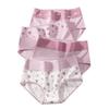 Дышащее хлопковое нижнее белье для женщин, девочек, трусики с принтом с высокой посадкой, набор из 4 шт., размеры от M до 5XL
