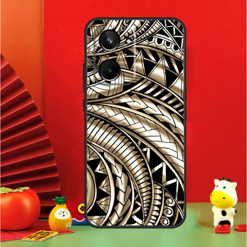 Maori Samoan Polynesian Tribal For Realme 15 Pro GT7 GT6 10 11 12 13 14 Pro Plus C65 C67 C63 C61 C55 C51 C53 C35 C75 Case