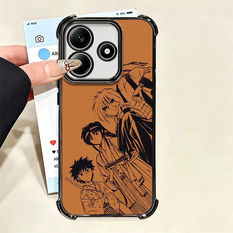 Мягкий чехол для телефона с аниме Rurouni Kenshin для Xiaomi Poco X7 X8 Pro Max X6 X5 X3 F8 Ultra F7 M8 M7 M5S Redmi 15C 15A 15 14C 13C 12C